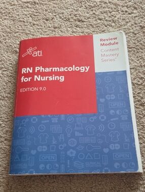 RN Pharmacology for Nursing Review Module - Red & Blue Cover